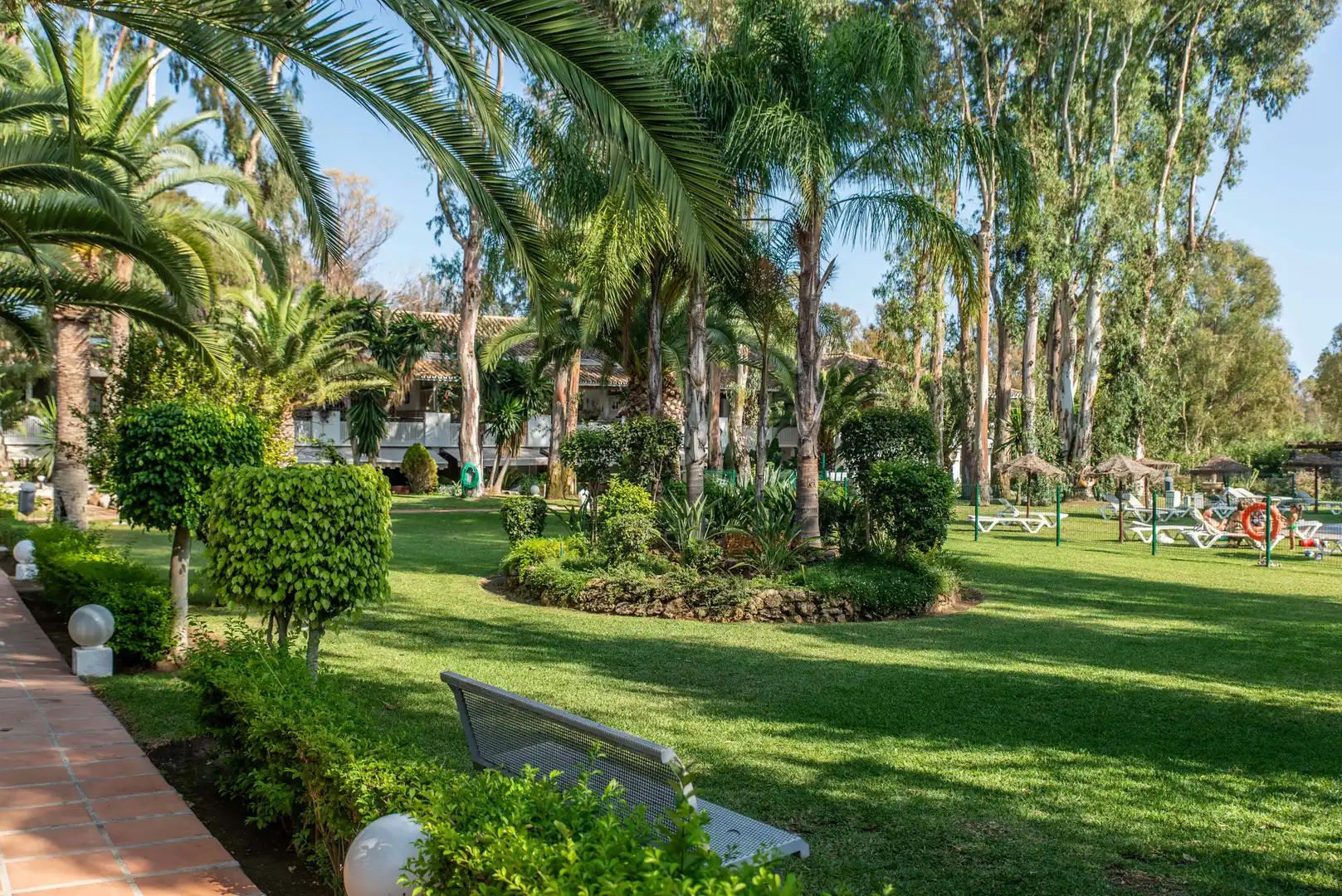 Jardín de Apartamento de alquiler en Marbella con Aire acondicionado, Calefacción y Terraza