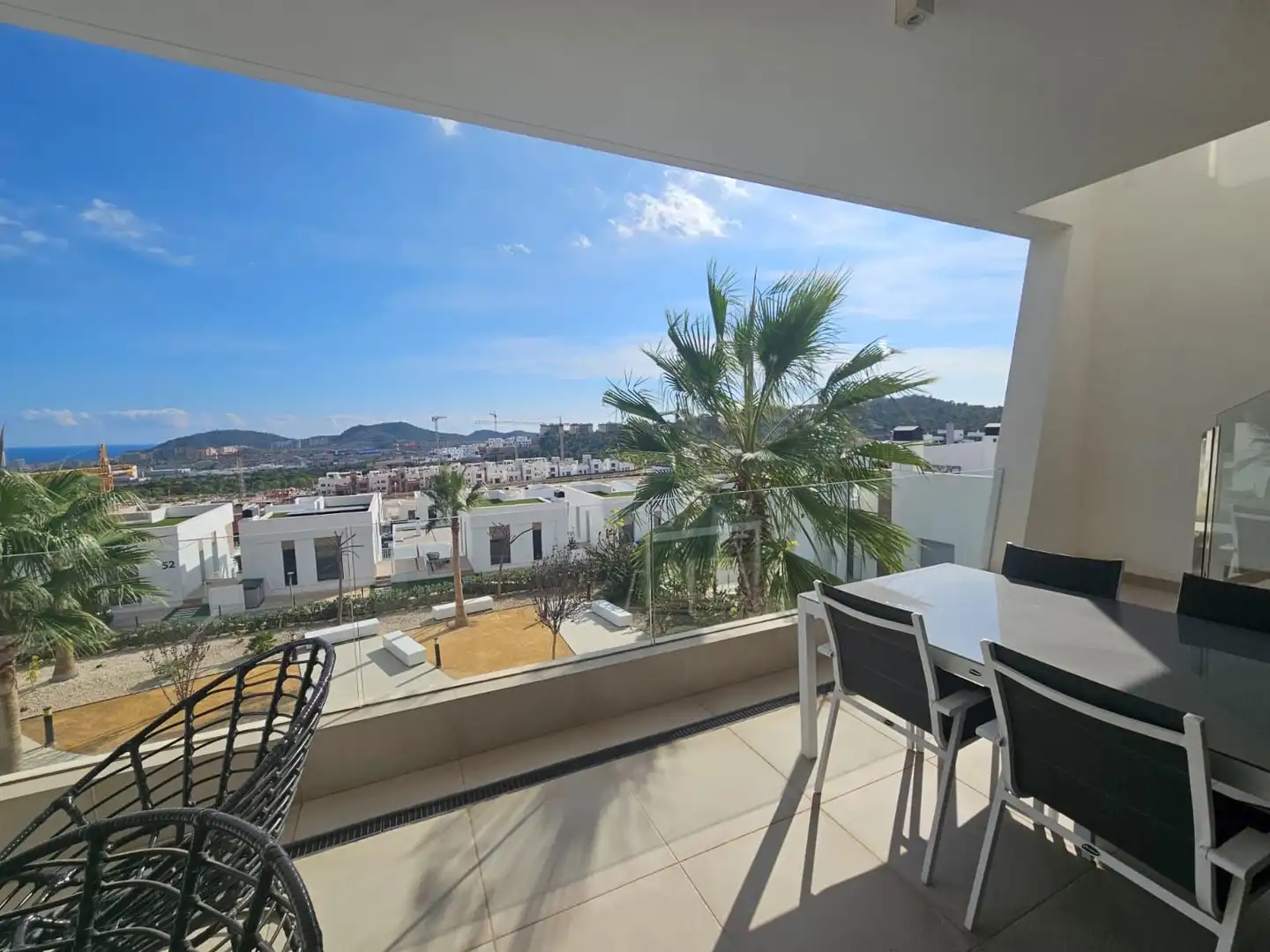 Terraza de Ático de alquiler en Finestrat con Aire acondicionado, Calefacción y Jardín privado