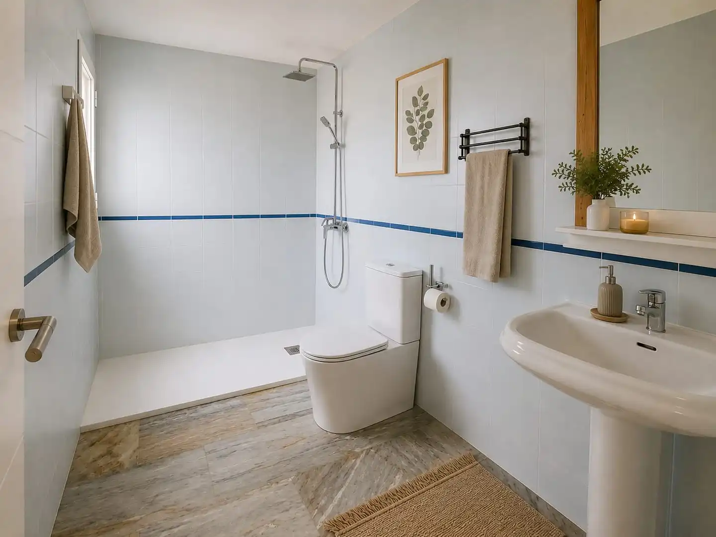 Bathroom of Houses for sale in Islantilla  with Private garden, Parquet flooring and Terrace