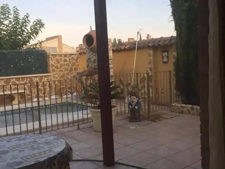 Terraza de Casa o chalet de alquiler en Murcia con Aire acondicionado, Jardín privado y Piscina