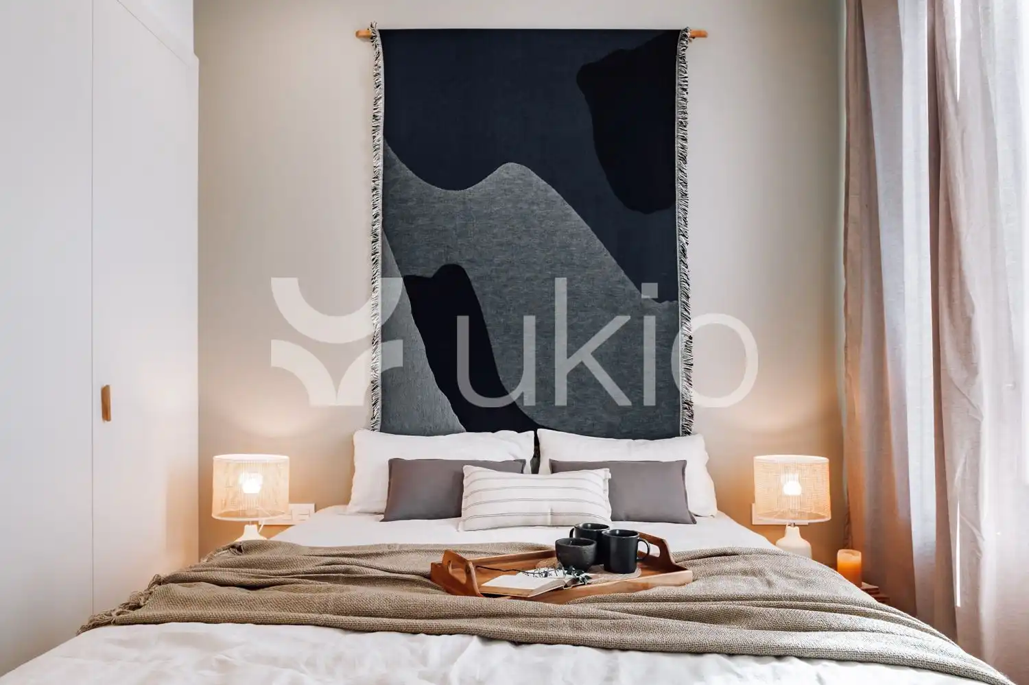 Habitación de Apartamento de alquiler en Barcelona con Aire acondicionado, Calefacción y Amueblado