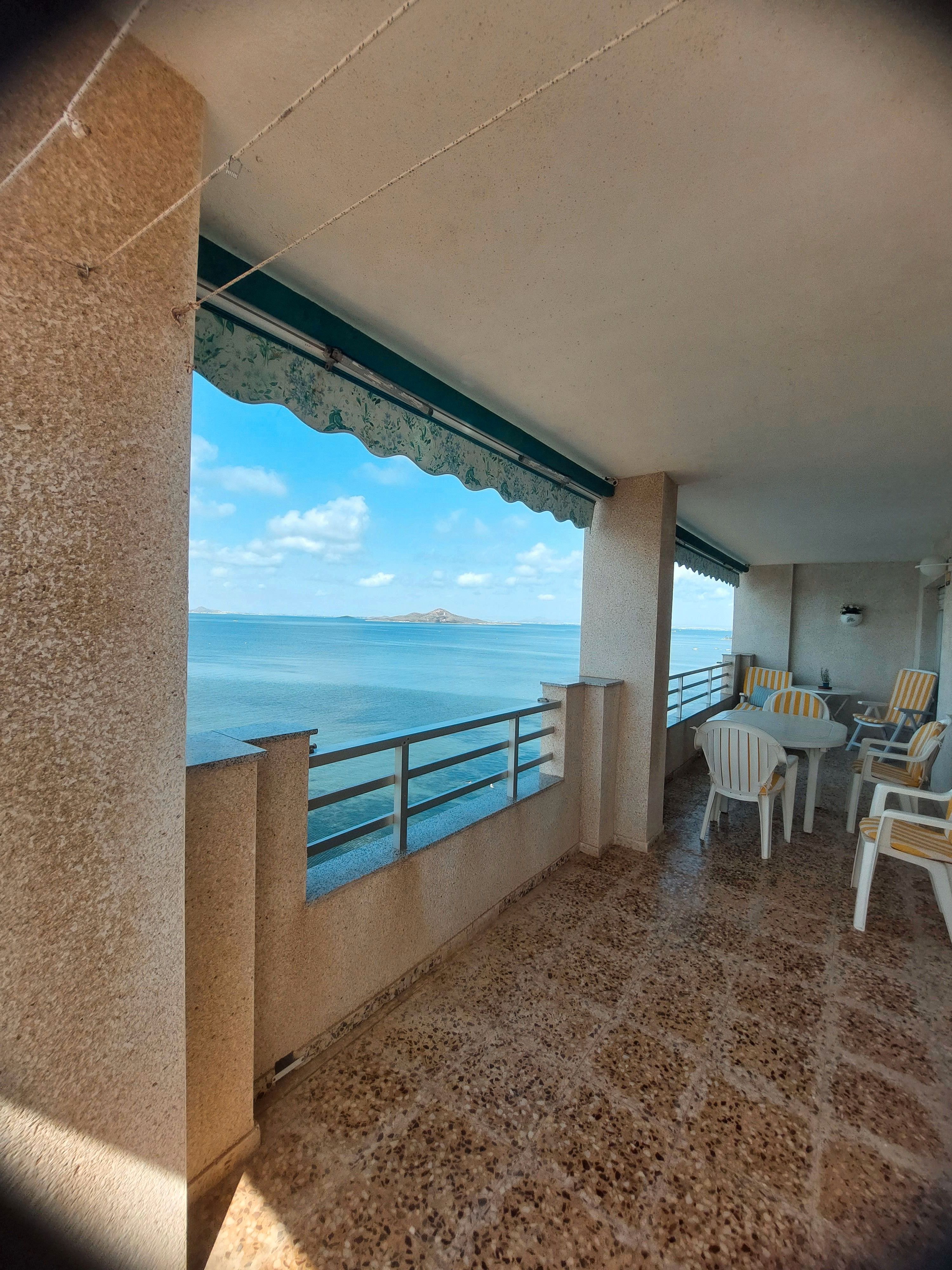 Balcony of Apartment to rent in La Manga del Mar Menor  with Terrace, Furnished and Oven