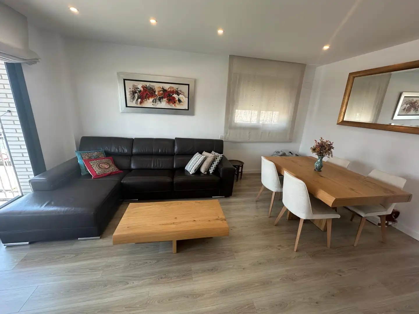 Sala de estar de Piso de alquiler en Badalona con Calefacción, Parquet y Trastero