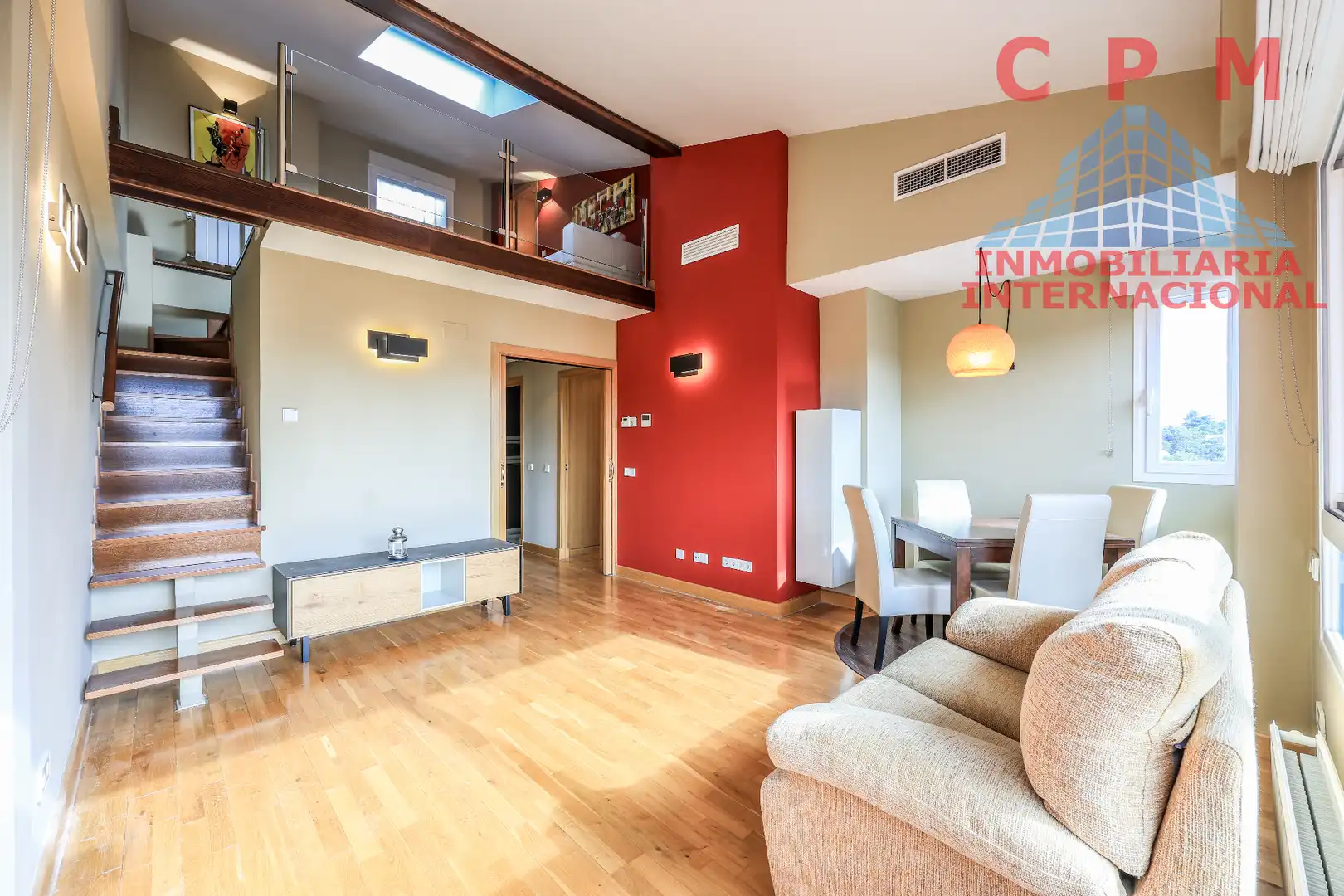 Wohnzimmer von Wohnung zur Miete in Madrid mit Klimaanlage, Heizung und Parkett
