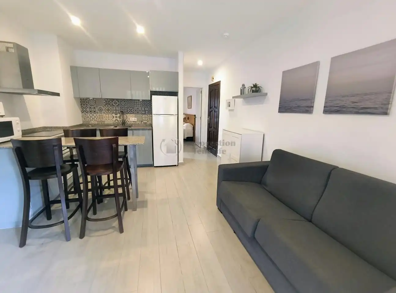 Sala d'estar de Pis de lloguer en Arona amb Terrassa, Moblat i Internet