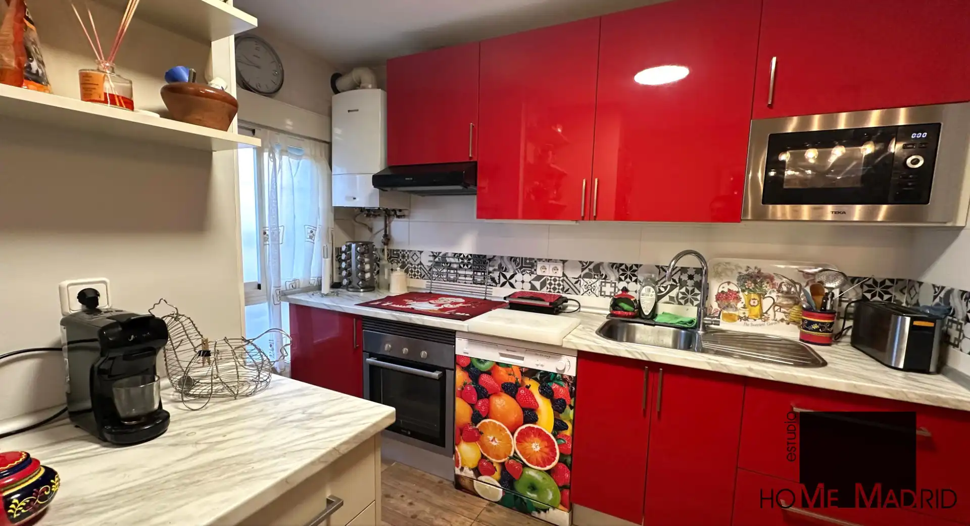 Kitchen of Flat for sale in Madrid  with Air Conditioner and Heating