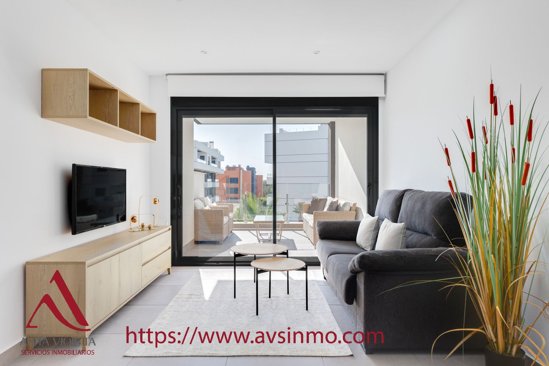 Living room of Apartment to rent in Orihuela  with Air Conditioner, Furnished and Oven