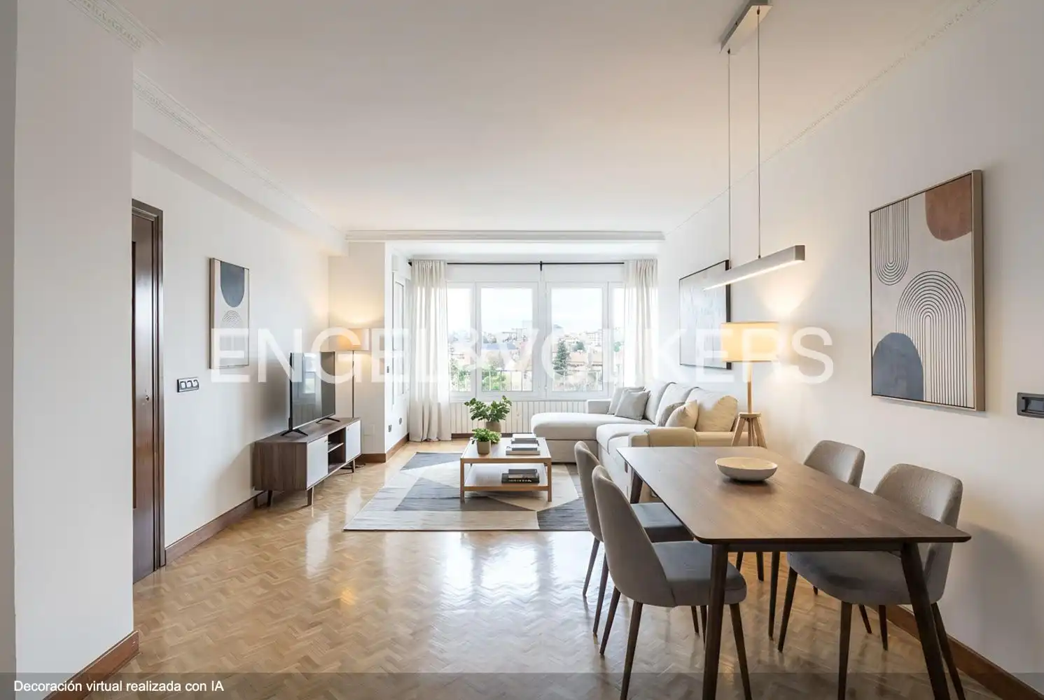Vista exterior de Piso en venta en  Madrid Capital con Calefacción, Parquet y Terraza