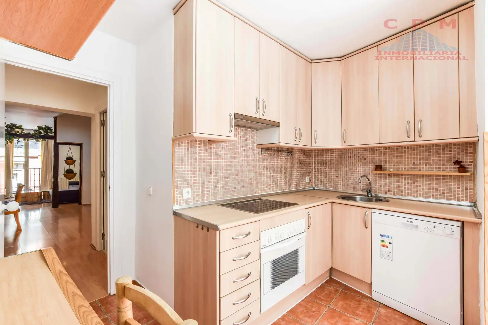 Cocina de Piso de alquiler en Madrid con Calefacción, Parquet y Amueblado