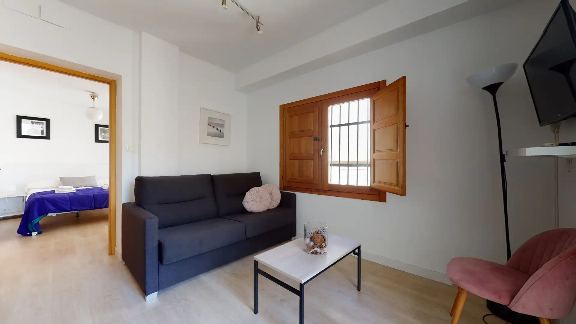 Schlafzimmer von Maisonette zur Miete in Valencia mit Klimaanlage, Heizung und Terrasse