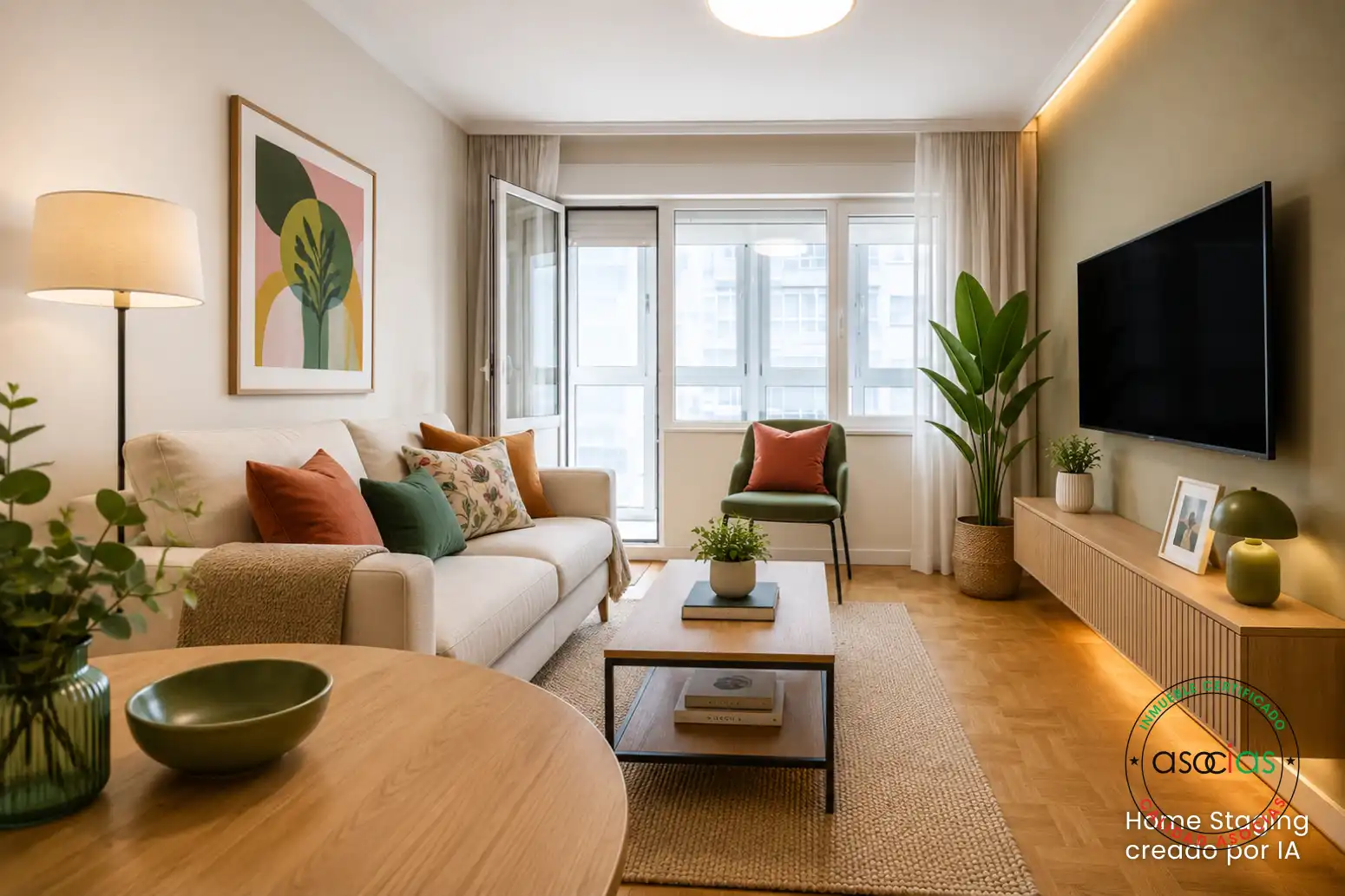 Sala de estar de Piso en venta en Gijón  con Parquet y Terraza