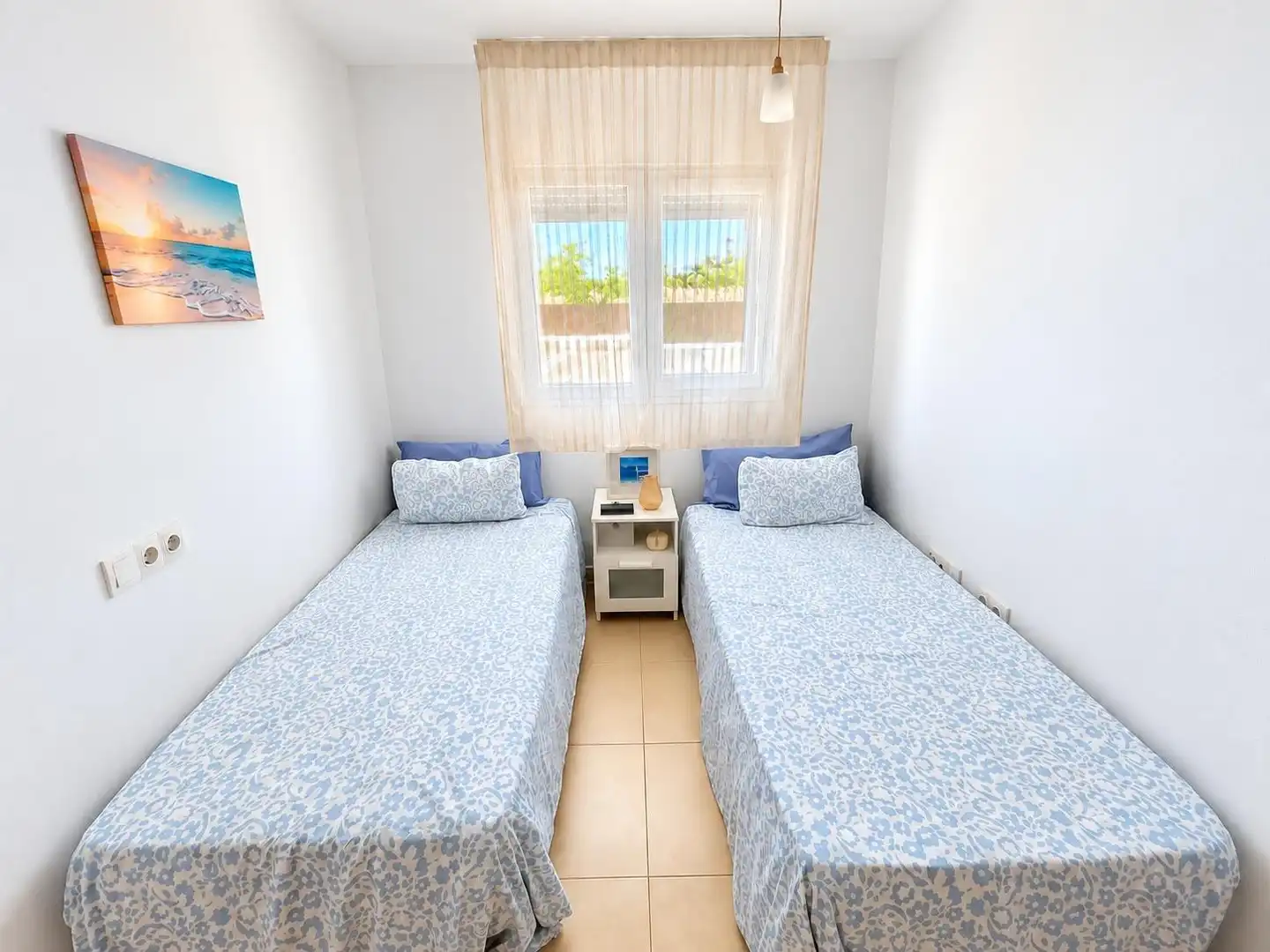 Schlafzimmer von Einfamilien-Reihenhaus zur Miete in Alhama de Murcia mit Klimaanlage, Heizung und Privatgarten
