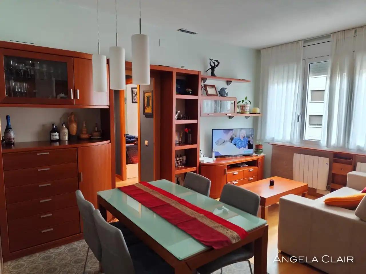 Sala de estar de Piso en venta en Barcelona con Aire acondicionado, Calefacción y Parquet