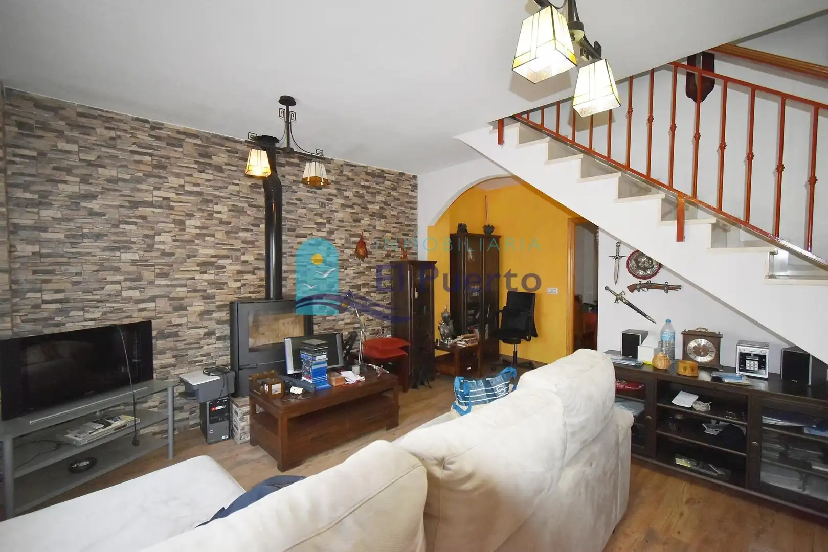Sala de estar de Dúplex en venta en Mazarrón con Aire acondicionado, Calefacción y Amueblado