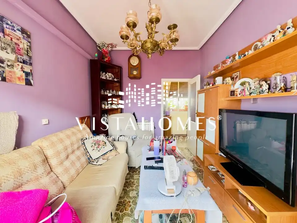 Wohnzimmer von Wohnung zum Verkauf in Madrid mit Klimaanlage, Heizung und Balkon