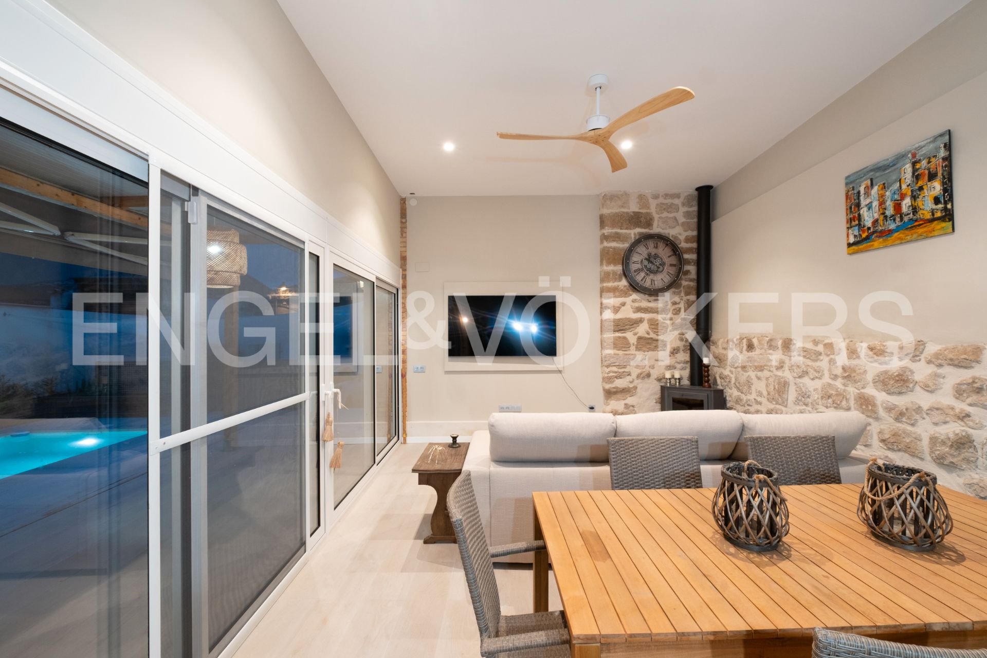 Terrace of House or chalet for sale in Puigverd de Lleida  with Air Conditioner, Heating and Swimming Pool