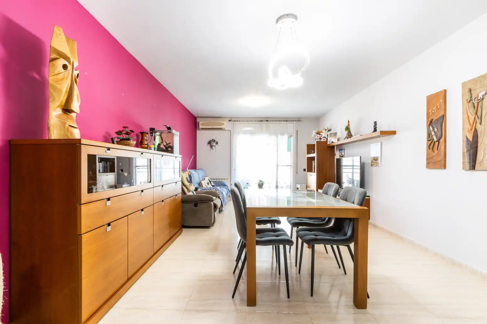 Dining room of Flat for sale in Terrassa  with Air Conditioner, Heating and Parquet flooring