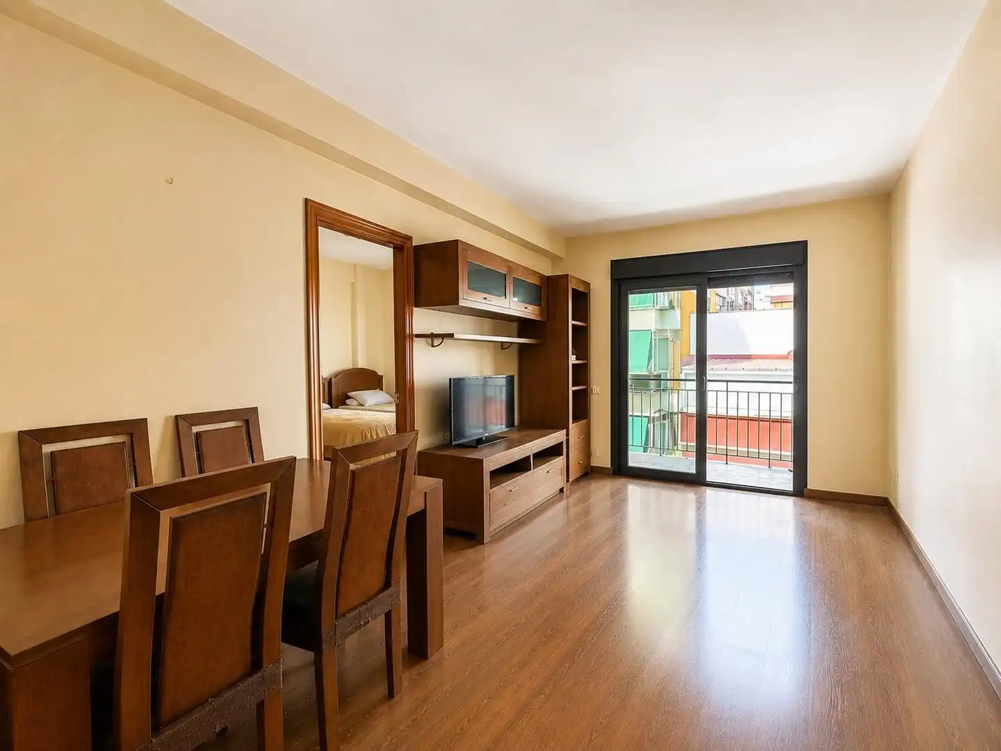 Wohnzimmer von Wohnung zum Verkauf in Madrid mit Heizung, Parkett und Terrasse