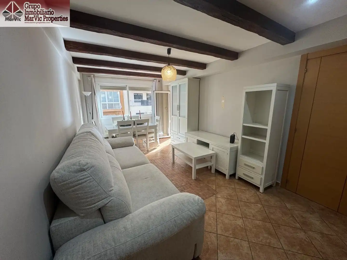 Living room of Flat for sale in Benidorm  with Air Conditioner, Terrace and Furnished