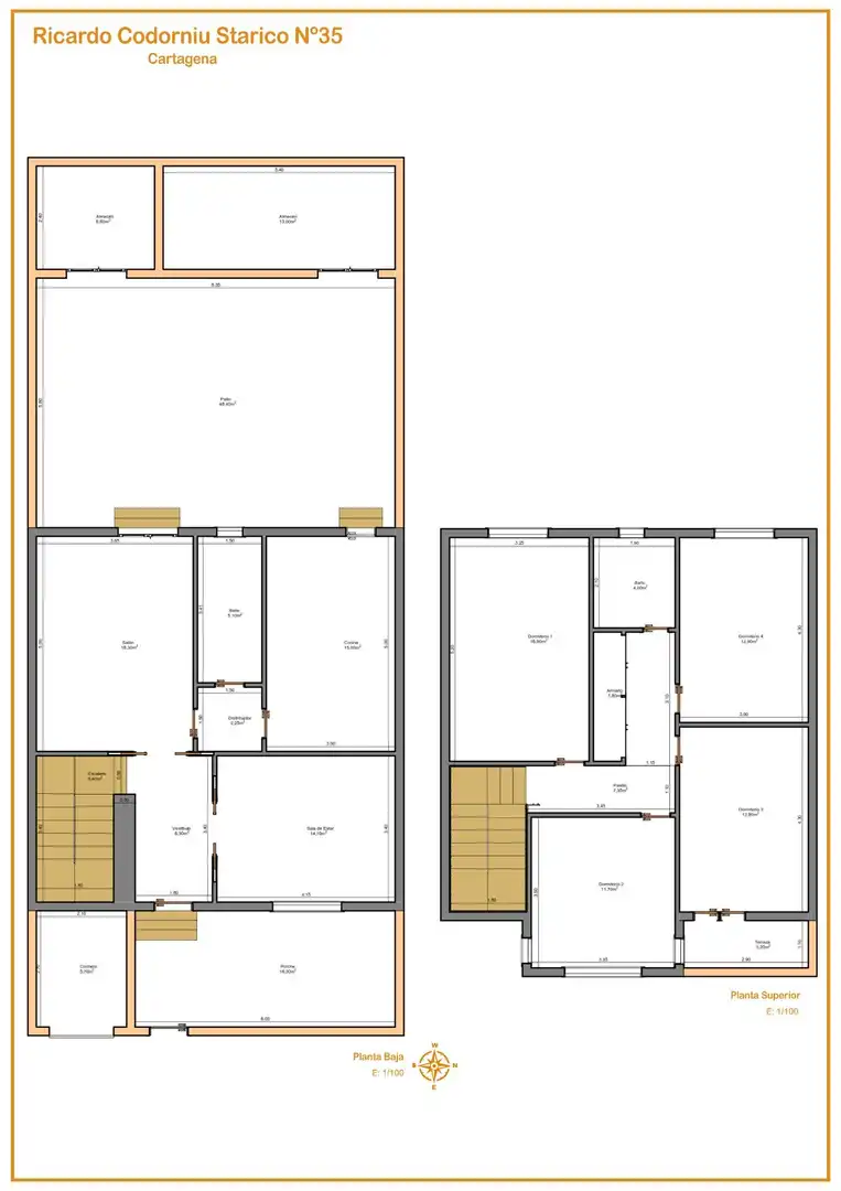 Einfamilien-Reihenhaus zum Verkauf in Cartagena mit Privatgarten, Abstellraum und Balkon