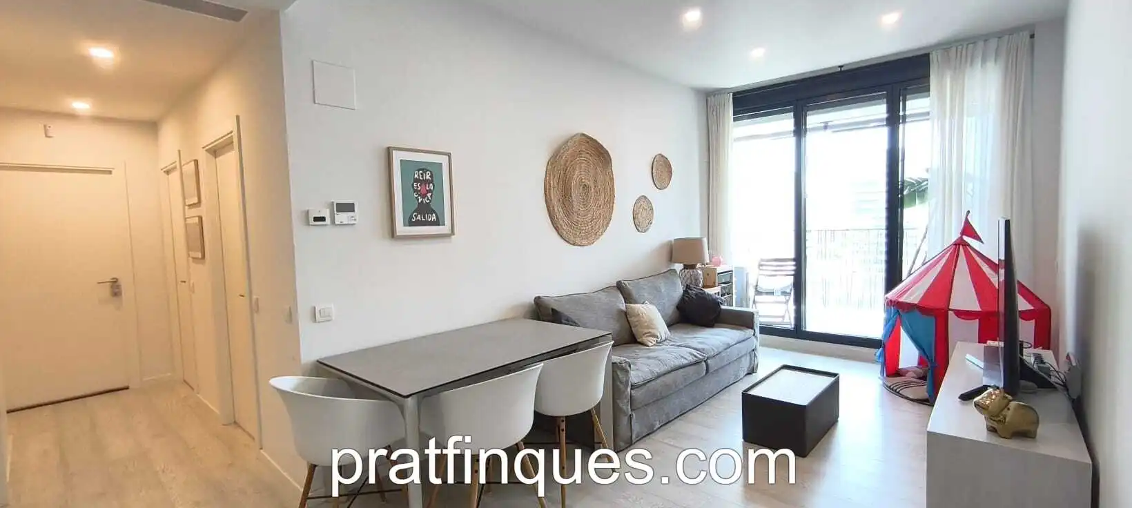 Wohnzimmer von Wohnung zum Verkauf in L'Hospitalet de Llobregat mit Klimaanlage, Heizung und Parkett