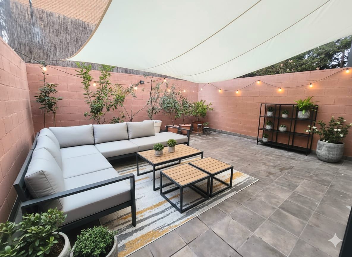 Terrace of Single-family semi-detached for sale in Villalbilla  with Air Conditioner, Heating and Private garden