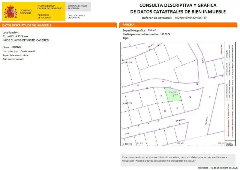 Terreni e lotti in vendita a Cuacos de Yuste, imagen 3