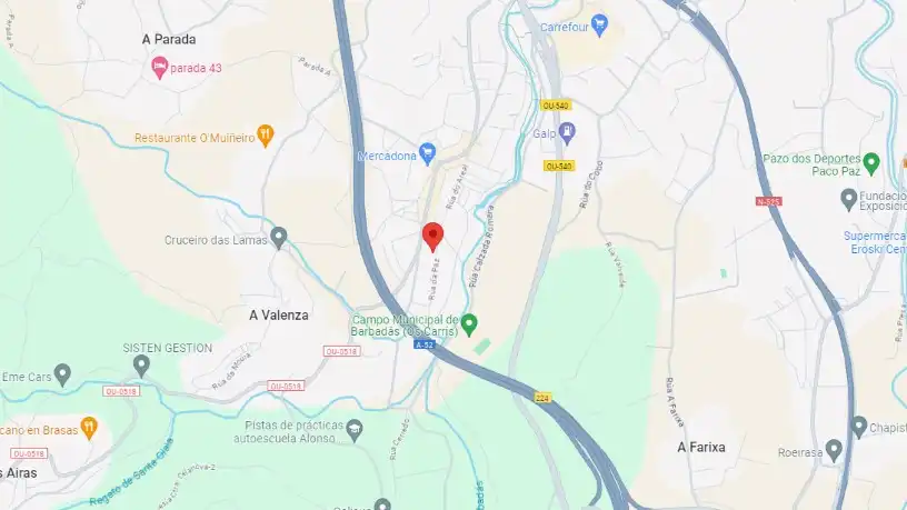 Vista exterior de Terreno industrial en venta en Barbadás