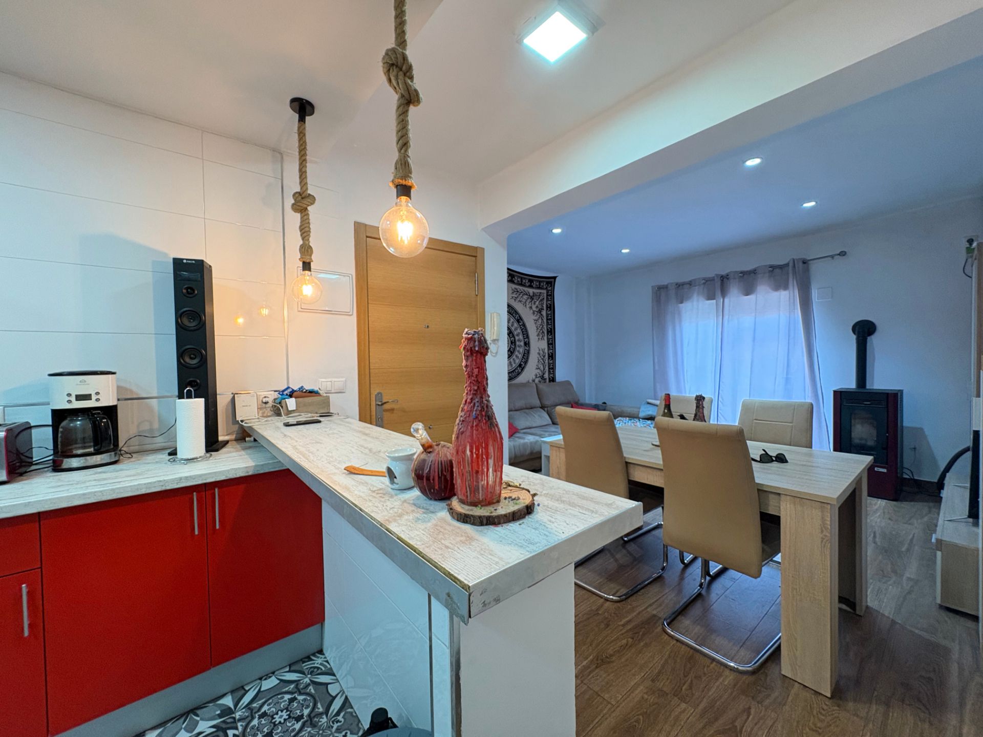 Kitchen of Flat for sale in Plasencia  with Air Conditioner, Heating and Furnished