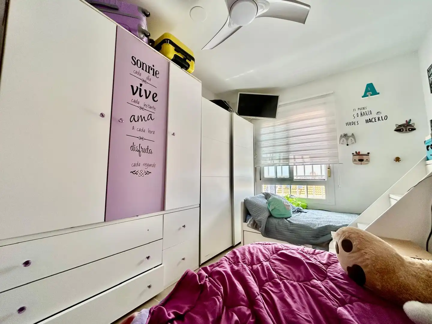 Bedroom of Flat for sale in Roquetas de Mar  with Air Conditioner, Terrace and Community pool