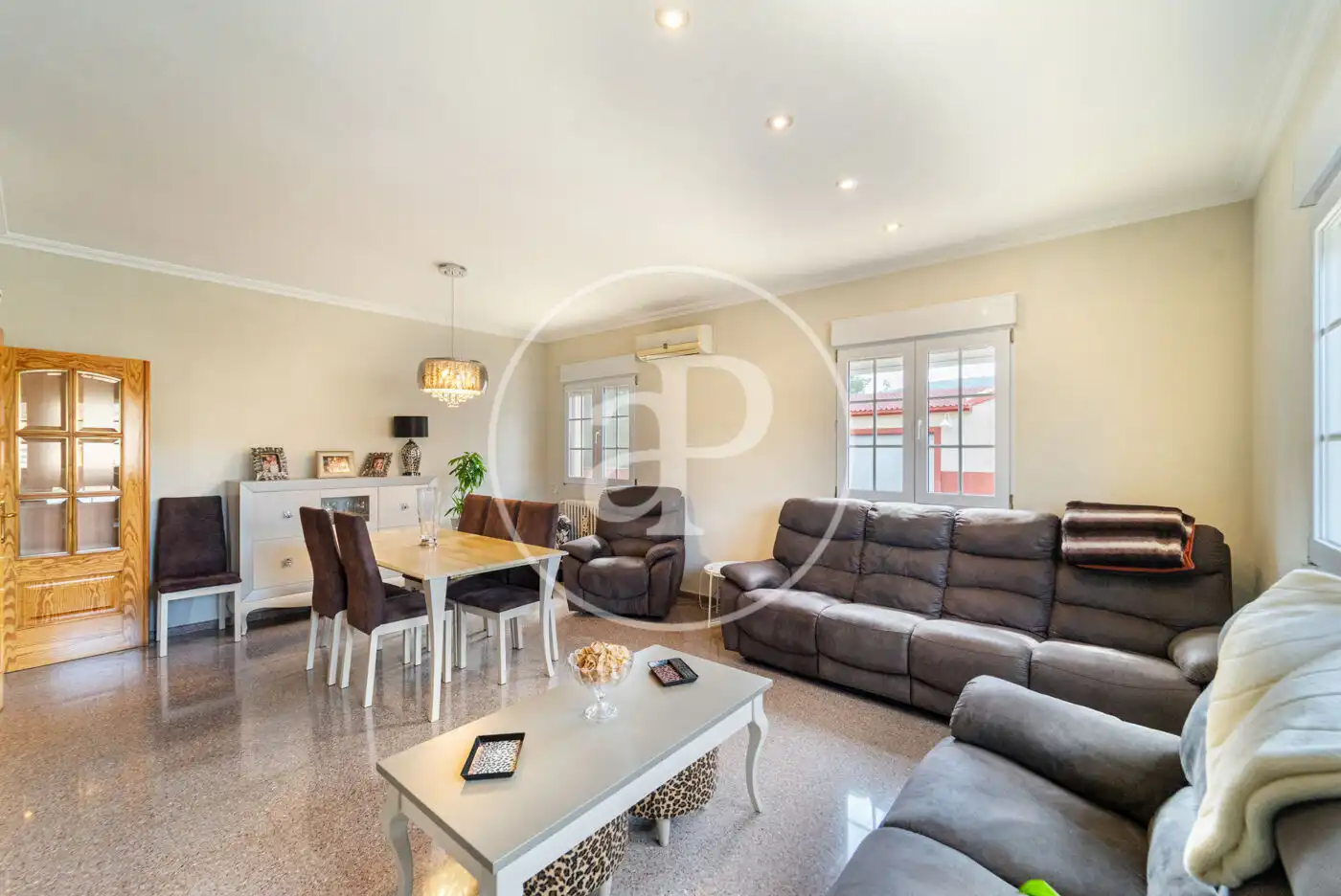 Living room of Houses for sale in Alcoy / Alcoi  with Air Conditioner, Heating and Private garden
