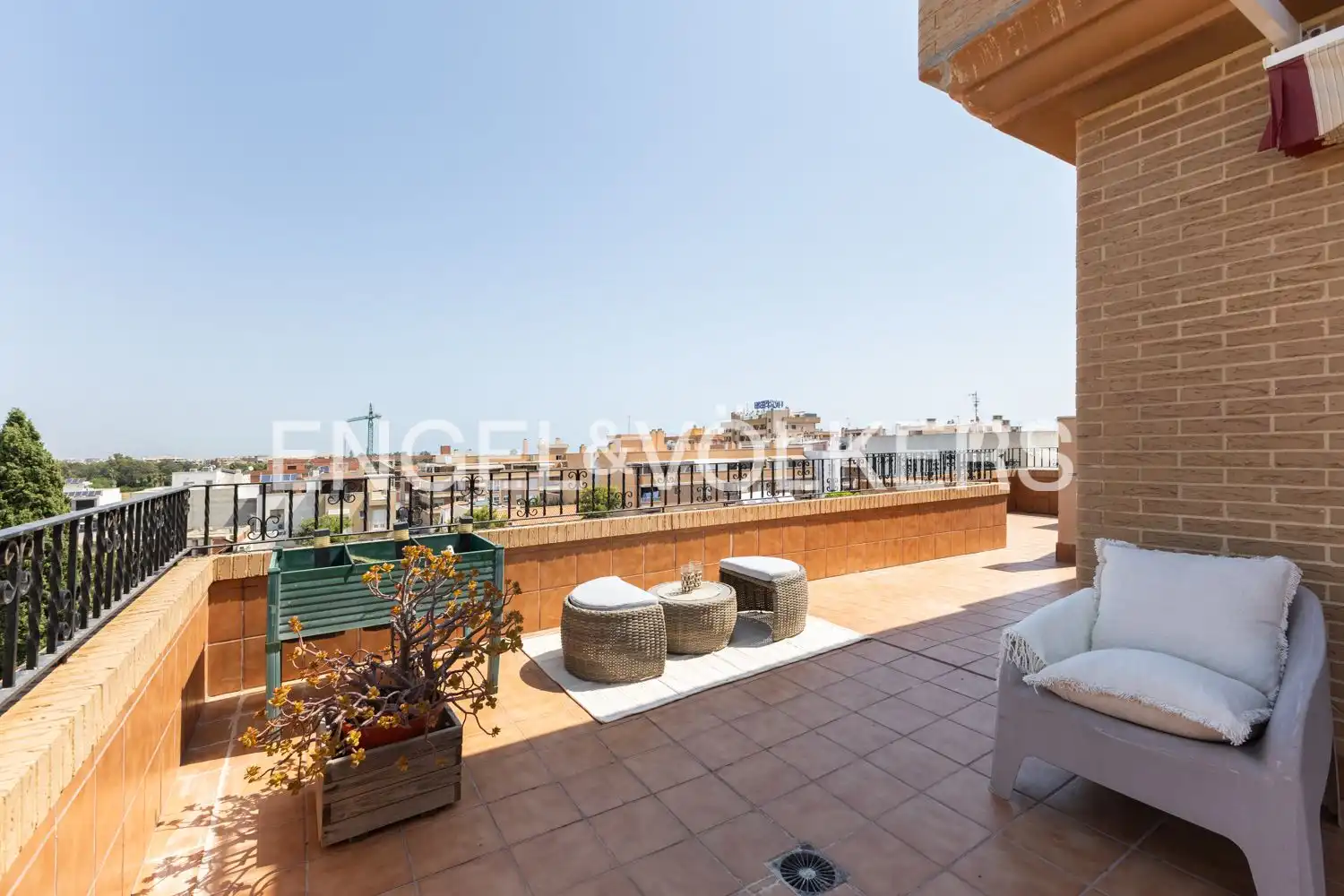 Terrace of Attic for rent in Sagunto / Sagunt  with Air Conditioner, Heating and Terrace