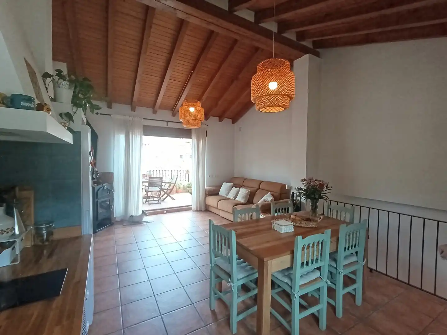 Wohnzimmer von Haus oder Chalet zum Verkauf in Relleu mit Terrasse