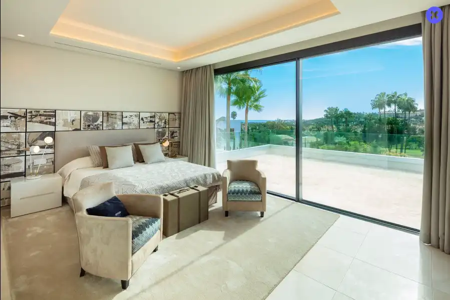 Bedroom of Houses for rent in Marbella  with Air Conditioner, Private garden and Terrace