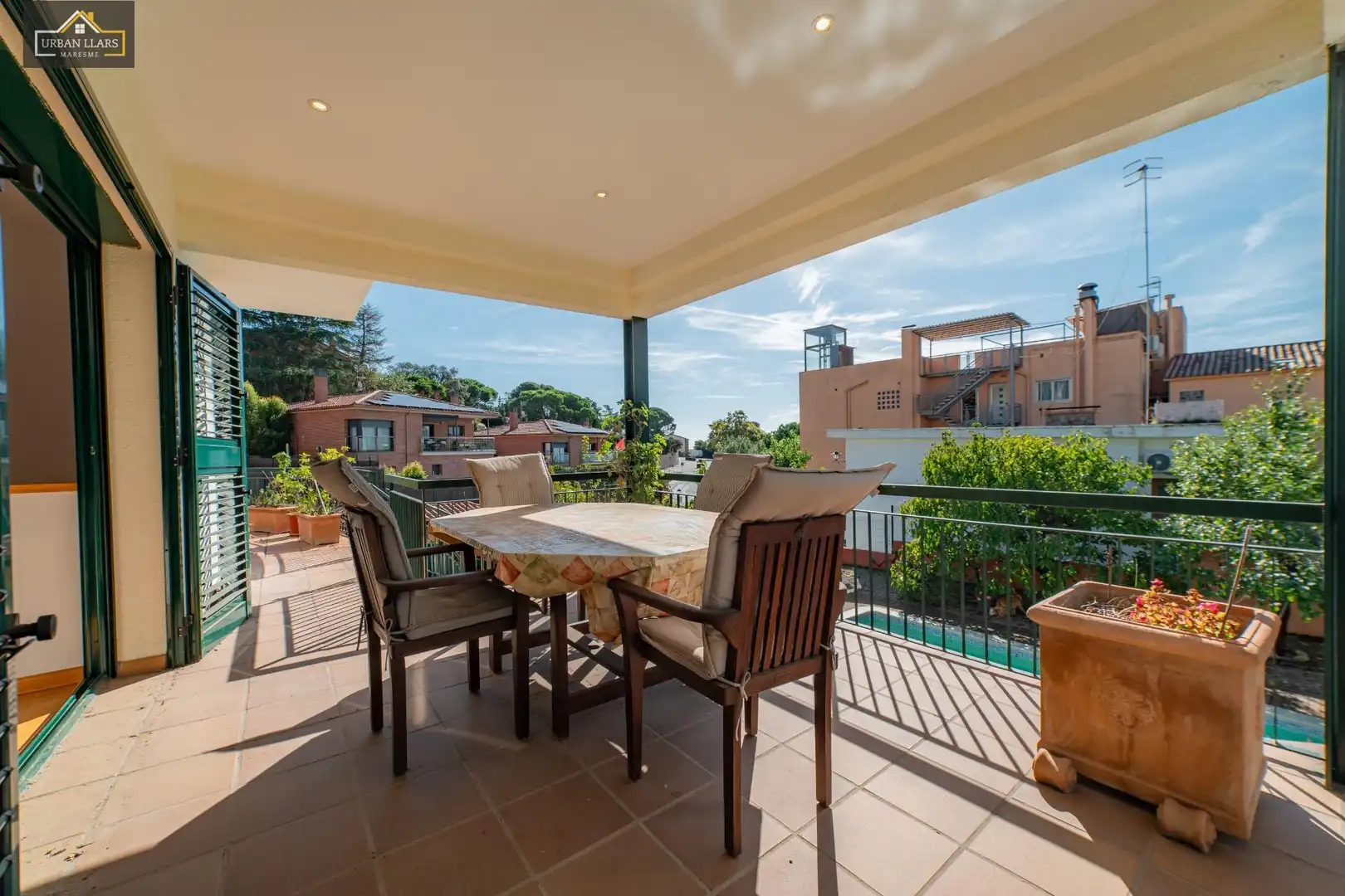 Terraza de Casa o chalet en venta en Sant Vicenç de Montalt con Jardín privado, Parquet y Piscina comunitaria