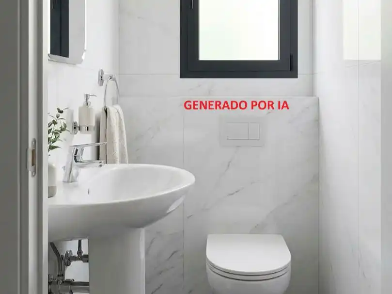 Bany de Pis en venda en  Madrid Capital amb Aire condicionat i Terrassa