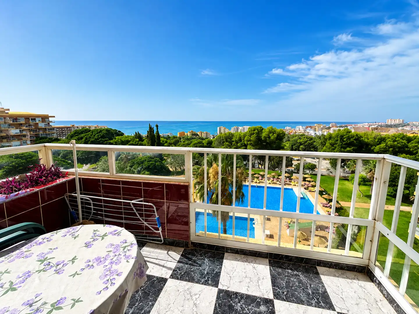 Terraza de Apartamento en venta en Benalmádena con Aire acondicionado, Terraza y Amueblado