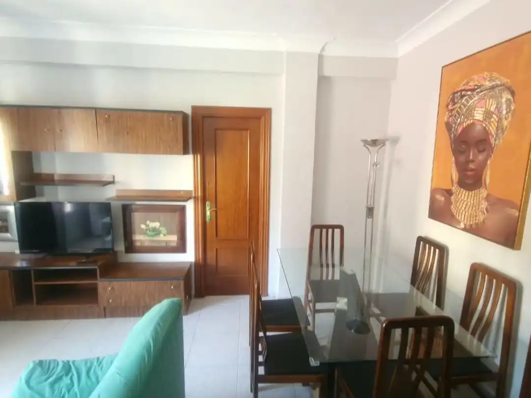 Sala d'estar de Pis de lloguer en  Madrid Capital amb Terrassa i Balcó