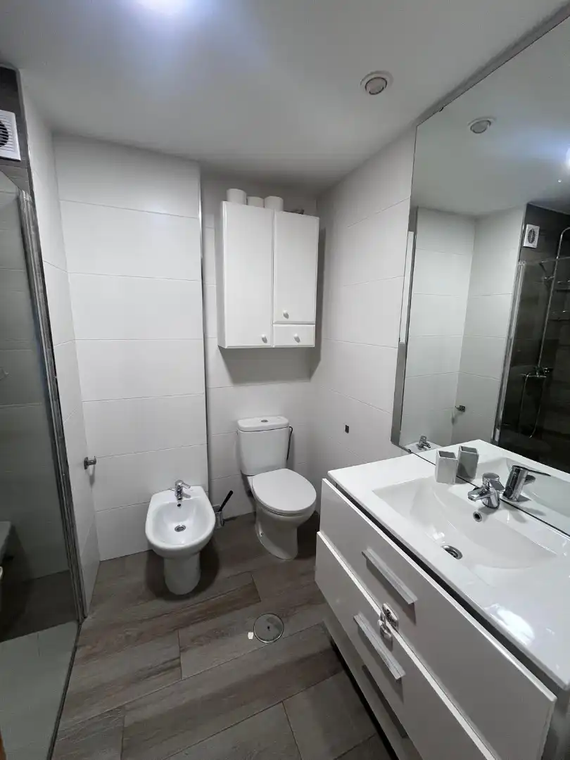 Baño de Apartamento de alquiler en Ciudad Real con Aire acondicionado, Calefacción y Amueblado