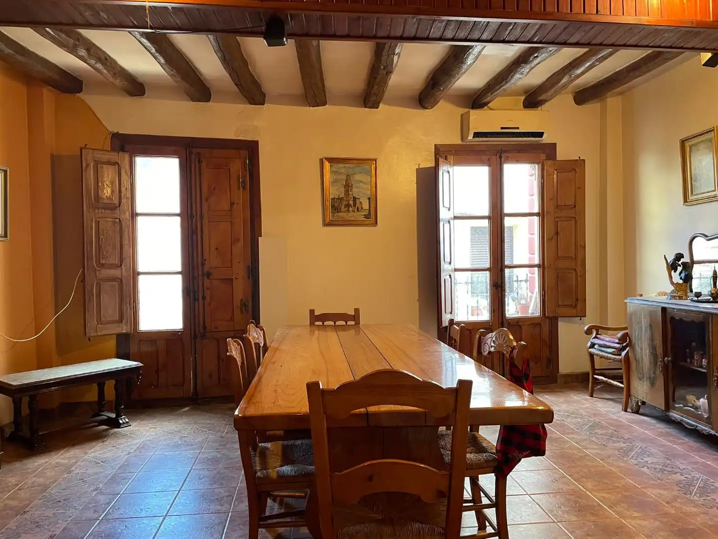 Comedor de Casa adosada en venta en Ejea de los Caballeros con Terraza y Trastero
