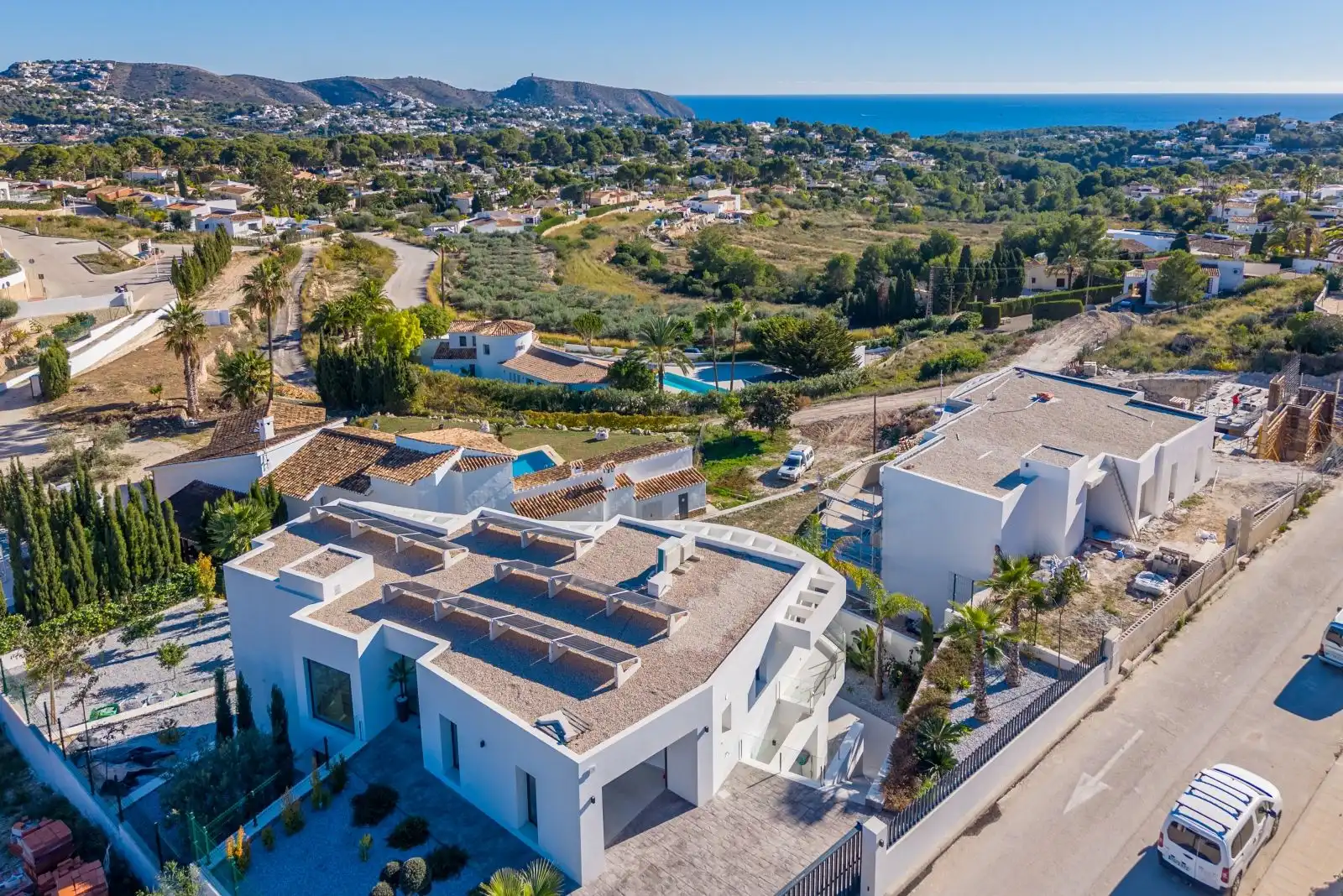 Vista exterior de Casa o chalet en venta en Moraira con Aire acondicionado, Calefacción y Jardín privado