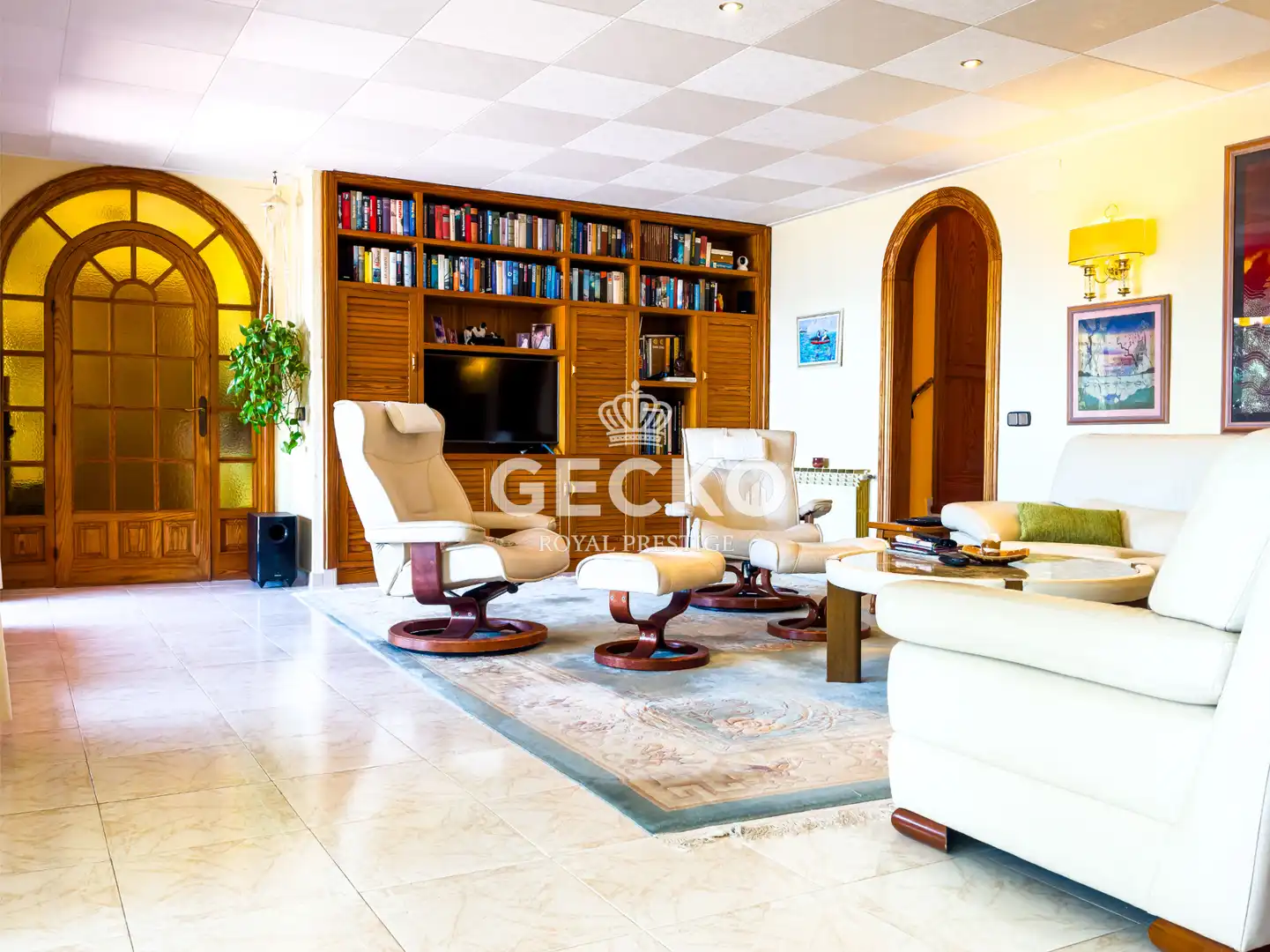 Sala d'estar de Casa o xalet en venda en Lloret de Mar amb Calefacció, Jardí privat i Terrassa
