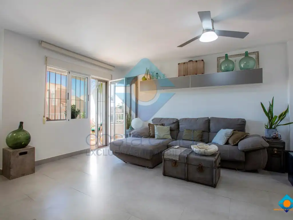 Wohnzimmer von Wohnung zum Verkauf in Mazarrón mit Klimaanlage, Terrasse und Möbliert