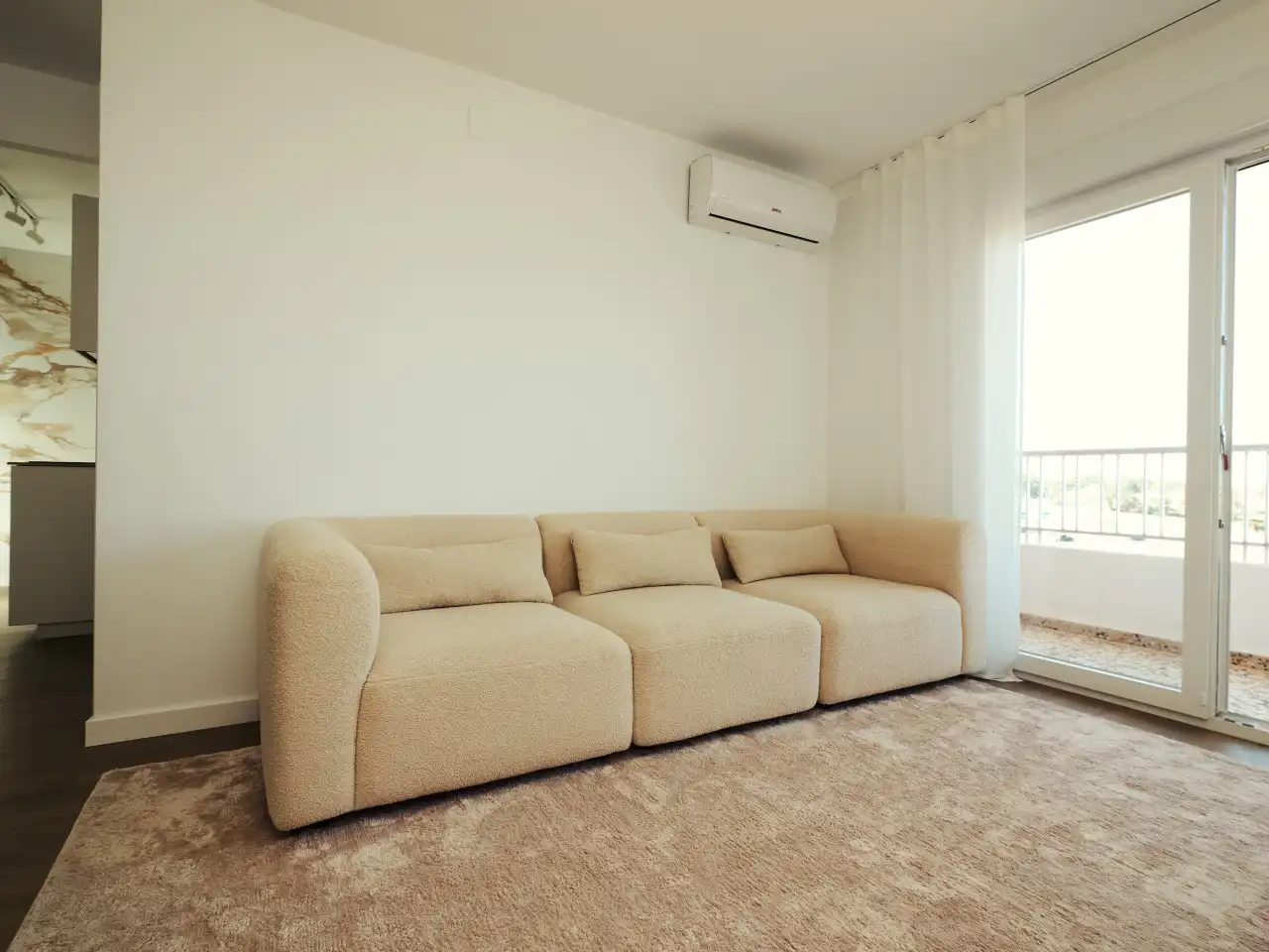 Wohnzimmer von Wohnungen zum Verkauf in Torrevieja mit Klimaanlage, Heizung und Terrasse