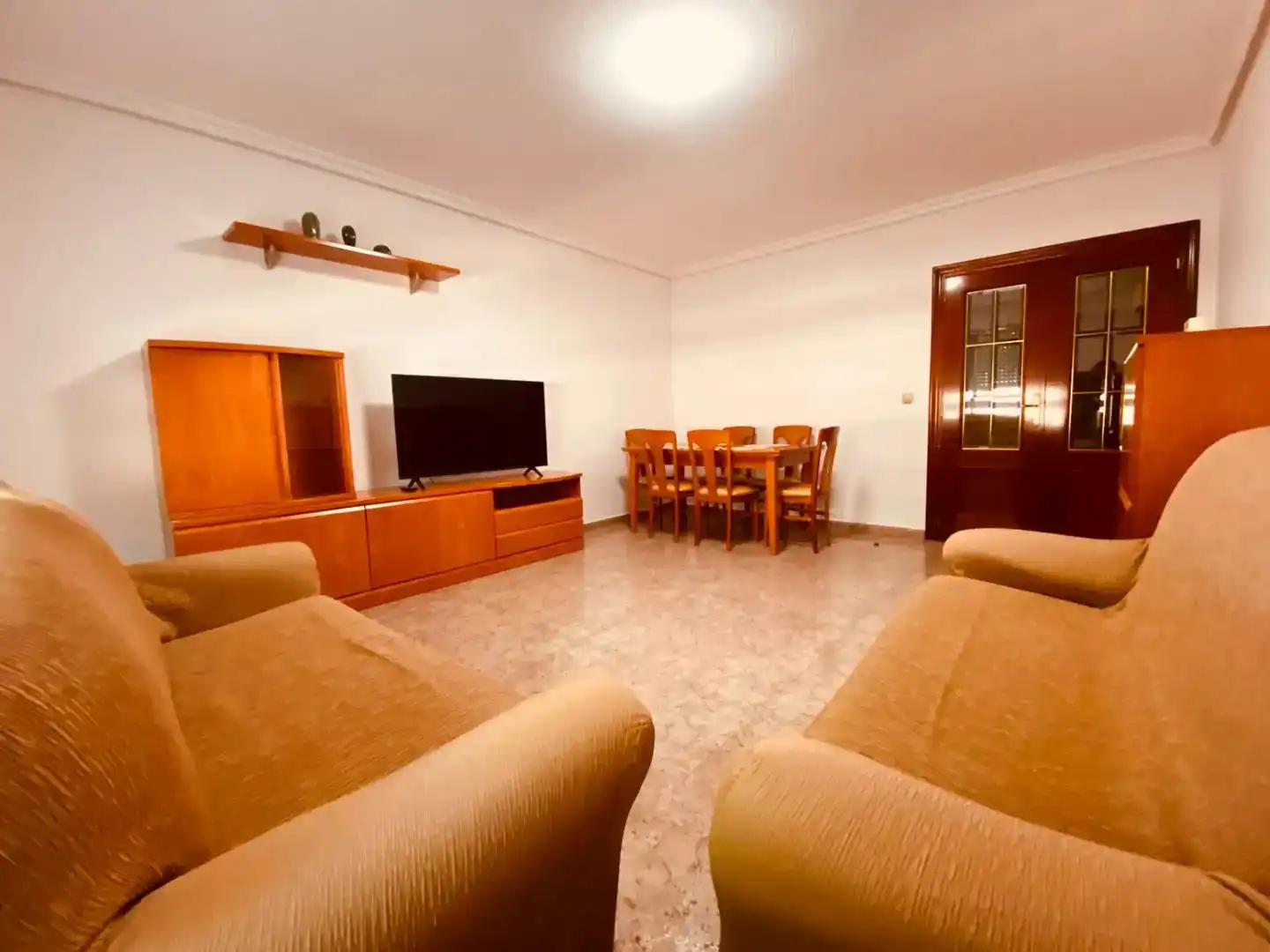 Wohnzimmer von Wohnung zur Miete in Cartagena mit Klimaanlage und Balkon