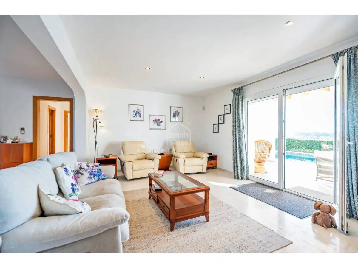 Living room of Houses for sale in Sant Lluís  with Heating, Private garden and Terrace