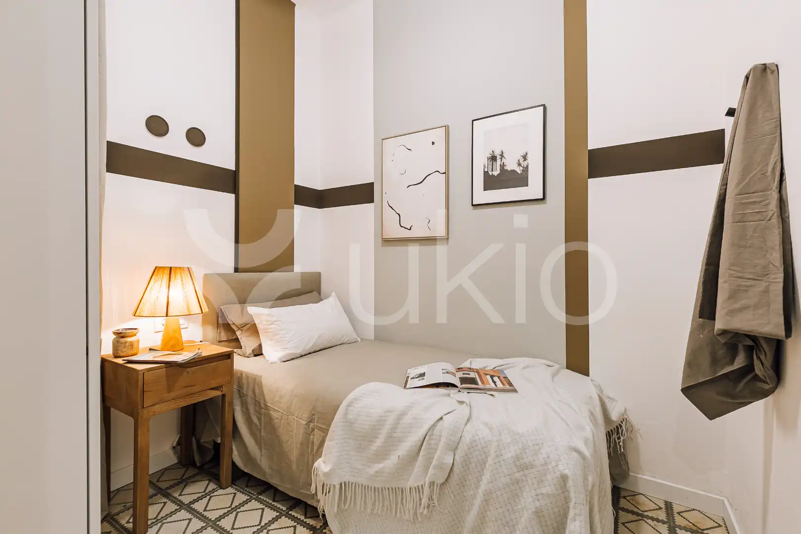 Schlafzimmer von Wohnungen zur Miete in Barcelona mit Heizung, Möbliert und Ofen