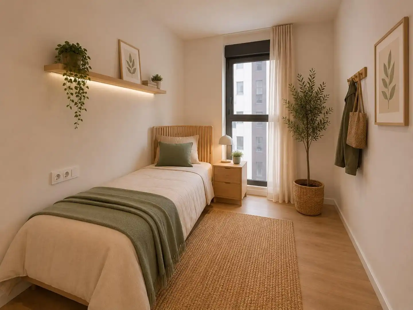 Bedroom of Flat for sale in Valencia  with Air Conditioner, Heating and Private garden