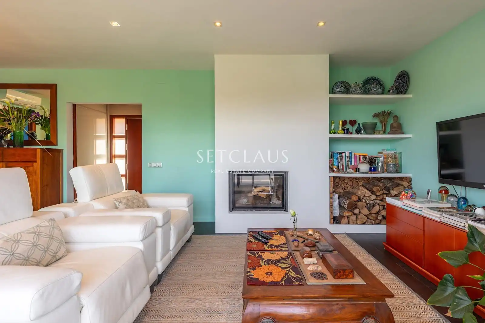 Sala de estar de Casa o chalet en venta en Vilanova del Vallès con Aire acondicionado, Calefacción y Jardín privado