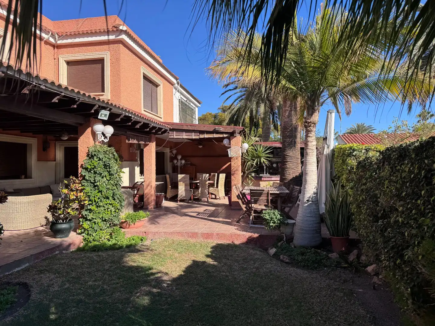 Terrace of Houses for sale in Roquetas de Mar  with Air Conditioner, Storage room and Swimming Pool